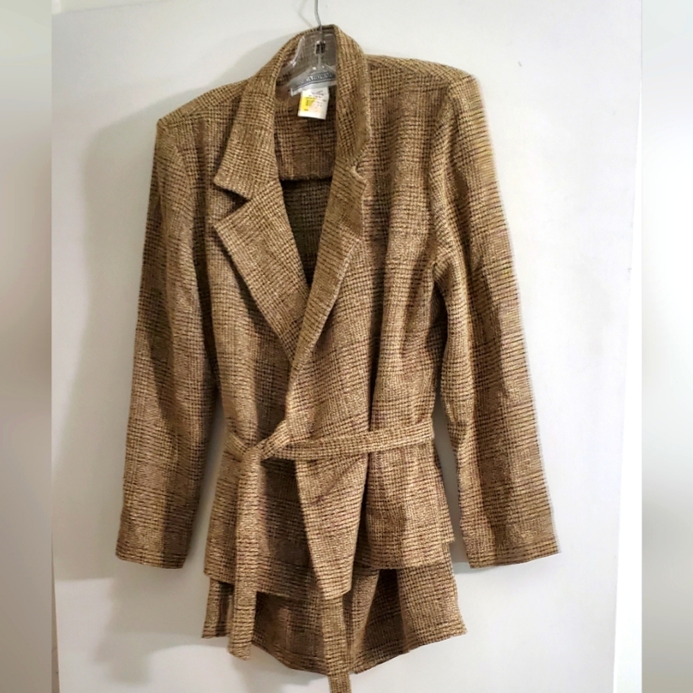 Wrap Suit Jacket Herringbone Skirt Suit Jessica Howard Office 2 Wedding